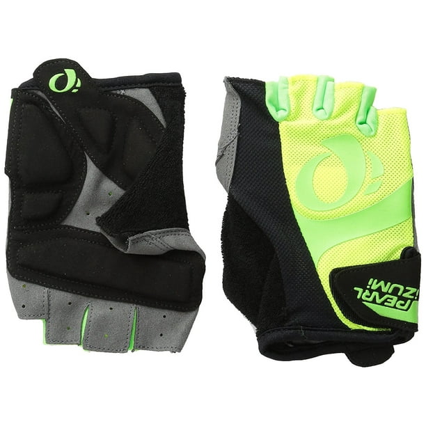 Pearl Izumi Mens Select Short Finger Gloves Black//Screaming Green Medium